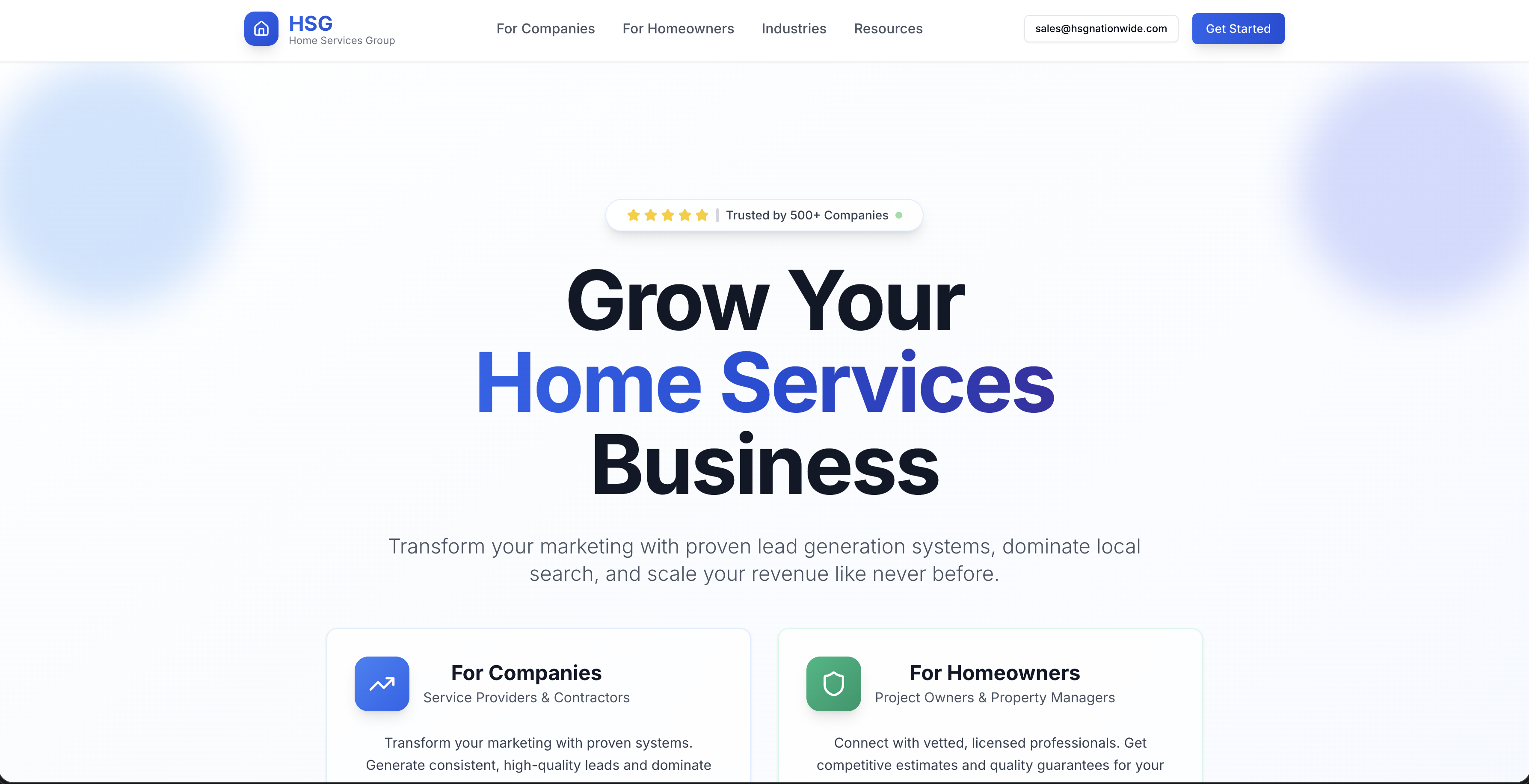 HSG Nationwide, saas project by Isaac Benyakar