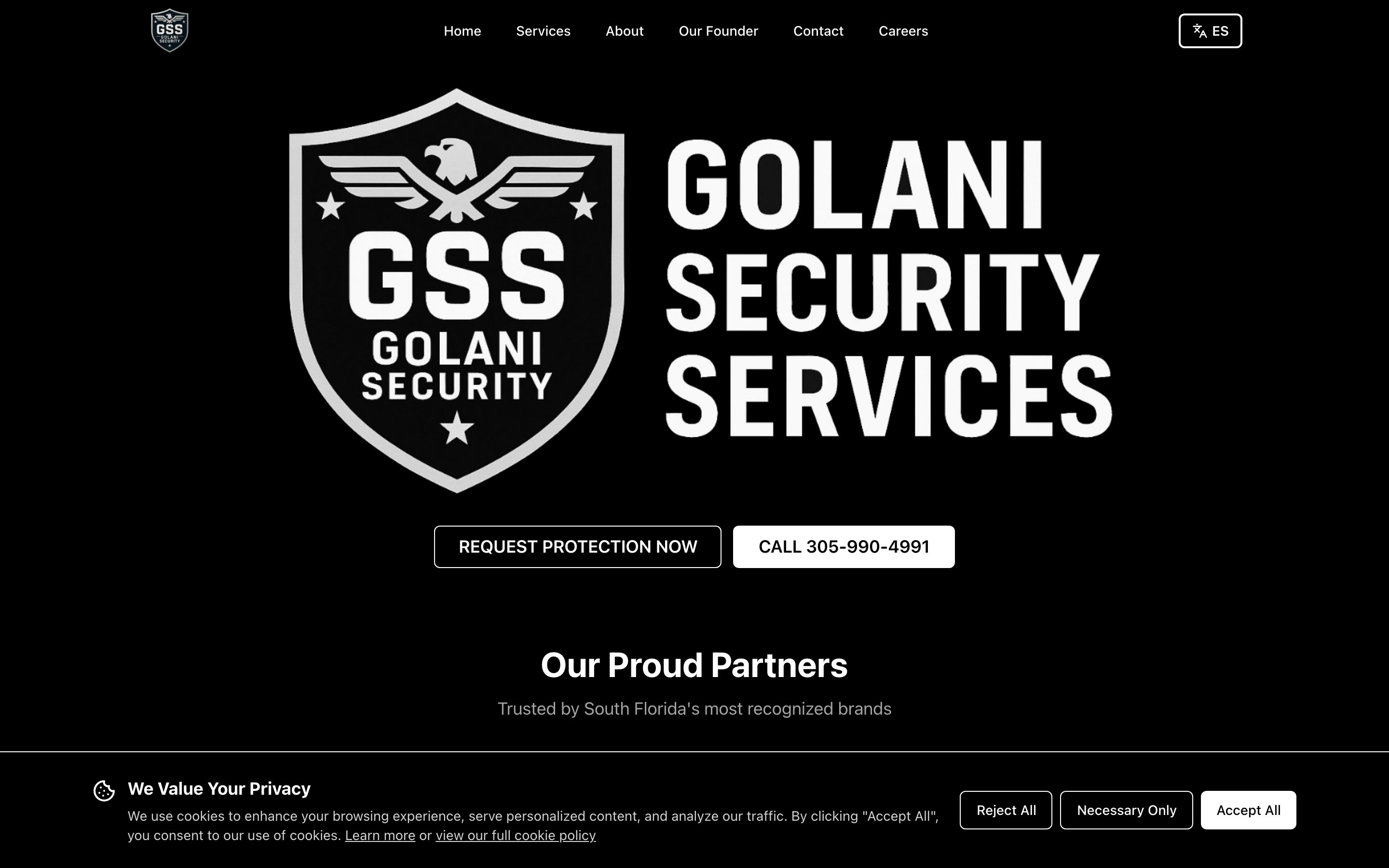Golani Security: Homepage, golanisecurityservices.com